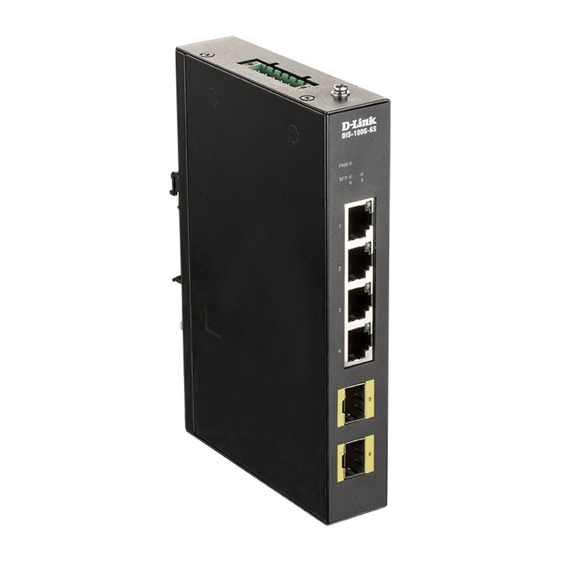 D-LINK - Switch Industrial 4xGb 2xSFP (Ref.DIS-100G-6S)