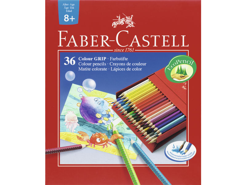 FABER CASTELL - Estuche lapices Colores Surtidos 36 ud Acuarelables (Ref.112436)
