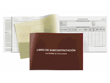 MIQUELRIUS - LIBRO SUBCONTRATACION FOLIO NATURAL JUEGO DE 10 HOJAS AUTOCOPIATIVAS (Ref.5089)