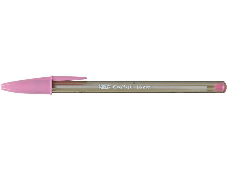 BIC - Bolígrafo Cristal Fun rosa. Trazo 0,6mm. (Ref.929056)