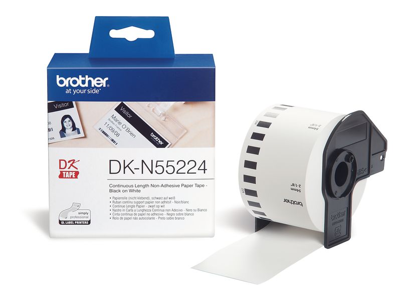 BROTHER - Cinta continua 54mm 30,48 m Blanca (Ref.DKN55224)