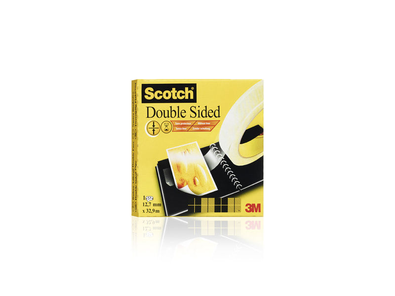 SCOTCH - Cinta adhesiva doble cara Doble cara 12mm x 6m con portarrollos 70016072798 (Ref.70005232916)