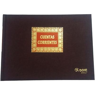 DOHE - CONTABILIDAD LIBRO DE CUENTAS CORRIENTES 1/4 APAISADO 100 HOJAS (Ref.9927)