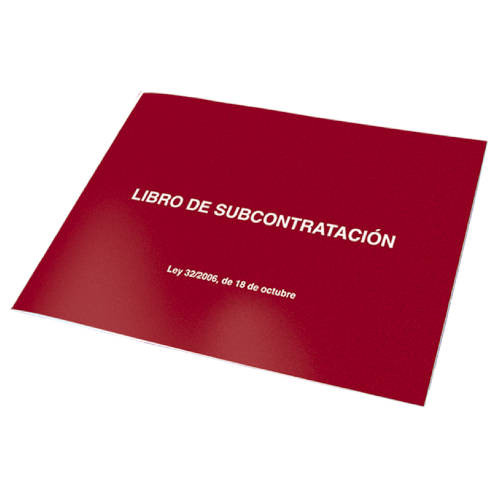 DOHE - LIBRO SUBCONTRATACION (NUEVO) A4 APAISADO 10H CASTELLANO (Ref.10011)