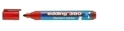 EDDING - MARCADOR FLIPCHART 380 CONICO ROJO (Ref.38002)