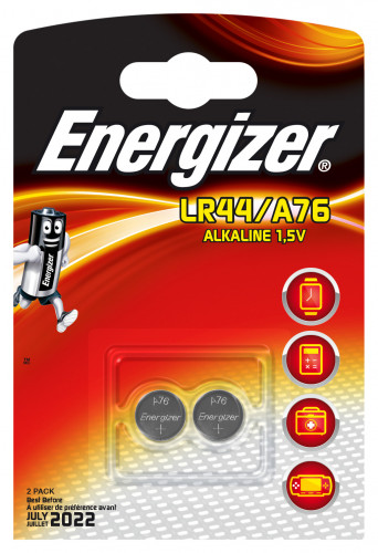ENERGIZER - BLISTER 2 PILAS DE BOTON MODELO A76/LR44 (Ref.639317)