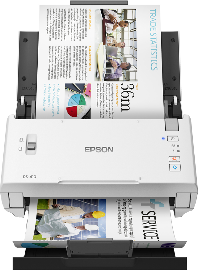 EPSON - Escáner documental WorkForce DS-410 Power PDF (Ref.B11B249401PP)