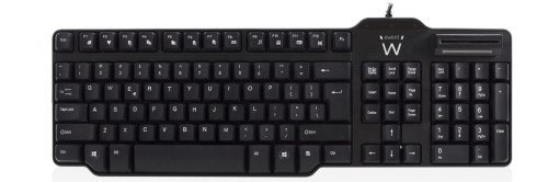 EWENT - teclado USB QWERTY Español Negro (Ref.EW3252)