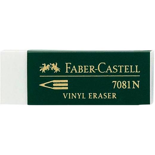 FABER CASTELL - GOMA DE BORRAR 7081 N BLANCO -EN BLISTER DE 2 (Ref.B-7081-2)