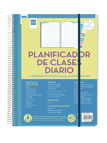 FINOCAM - PLANIFICADOR DE CLASES DOCENTE 230X310 1 DÍA PÁGINA (Ref.5341000)