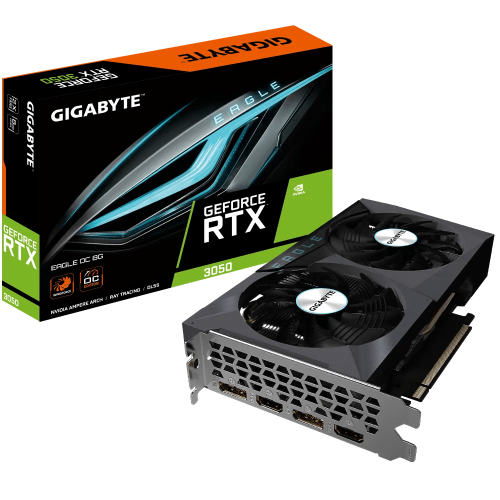 GIGABYTE - GeForce RTX 3050 EAGLE OC 8G NVIDIA 8 GB GDDR6 (Ref.GVN3050EO8-00-10)