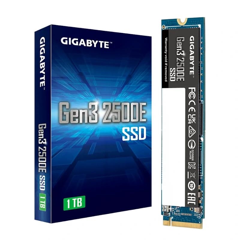 GIGABYTE - Gen3 2500E SSD 1TB PCIe 3.0x4 NVMe 1.3 (Canon L.P.I. 5,45€ Incluido) (Ref.G325E1TB)