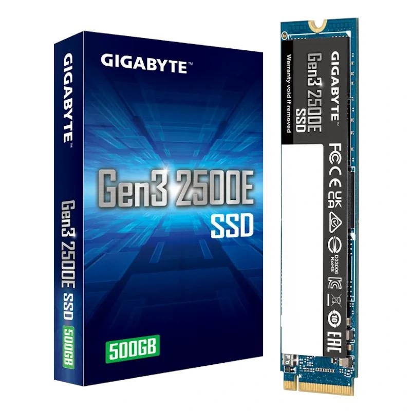GIGABYTE - Gen3 2500E SSD 500GB PCIe 3.0x4 NVMe 1.3 (Canon L.P.I. 5,45€ Incluido) (Ref.G325E500G)
