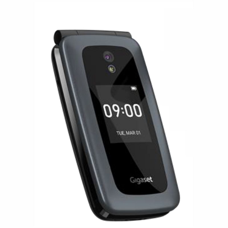 GIGASET - Móvil Senior GL7 2.8&quot; Dual SIM Gris (Canon L.P.I. 1,1€ Incluido) (Ref.S30853-H1199-R101)