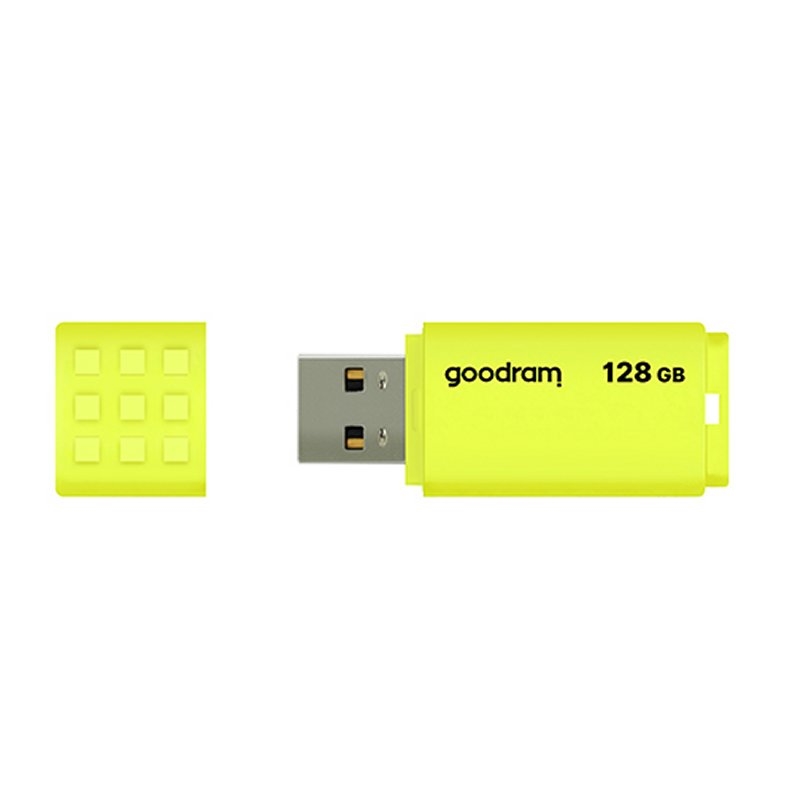 GOODRAM - UME2 Lápiz USB 128GB USB 2.0 Amarillo (Canon L.P.I. 0,24€ Incluido) (Ref.UME2-1280Y0R11)