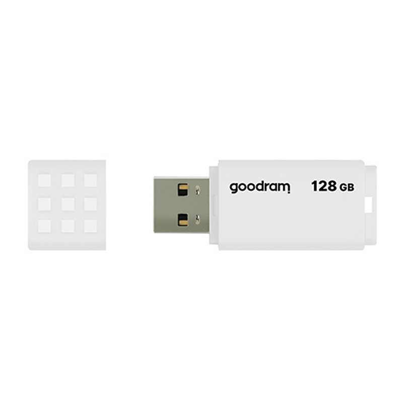 GOODRAM - UME2 Lápiz USB 128GB USB 2.0 Blanco (Canon L.P.I. 0,24€ Incluido) (Ref.UME2-1280W0R11)