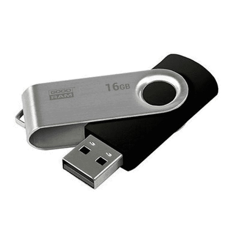 GOODRAM - UTS2 Lápiz USB 16GB USB2.0 Negro (Canon L.P.I. 0,24€ Incluido) (Ref.UTS2-0160K0R11)