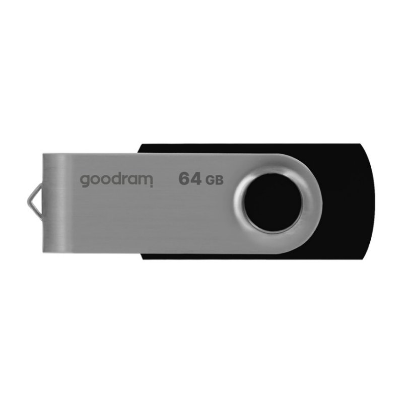 GOODRAM - UTS2 Lápiz USB 64GB USB2.0 Negro (Canon L.P.I. 0,24€ Incluido) (Ref.UTS2-0640K0R11)