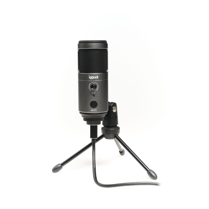 IGGUAL - Micrófono condensador Podcasting Pro gris (Ref.IGG317273)