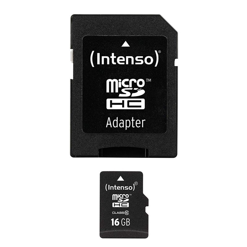 INTENSO - Micro SD clase 10 16GB c/adapt (Canon L.P.I. 0,24€ Incluido) (Ref.3413470)