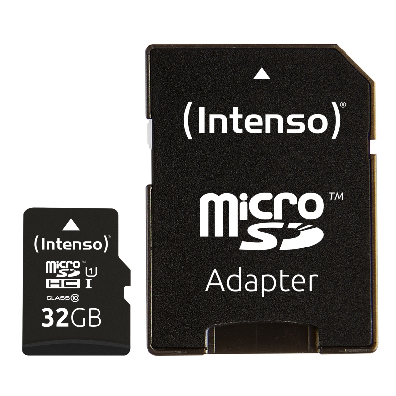 INTENSO - Micro SD UHS-I Premium 32GB c/adap (Canon L.P.I. 0,24€ Incluido) (Ref.3423480)
