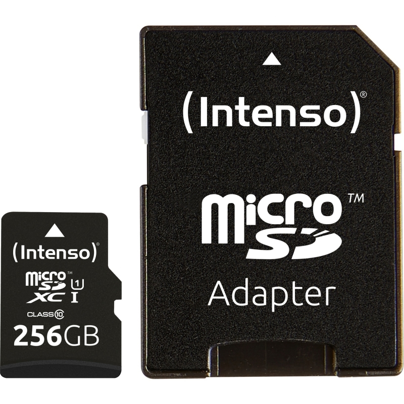INTENSO - Micro SD UHS-I Premium 256G c/adap (Canon L.P.I. 0,24€ Incluido) (Ref.3423492)