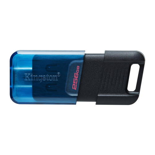 KINGSTON - Technology DataTraveler 80 unidad flash USB 256 GB USB Tipo C 3.2 Gen 1 (3.1 Gen 1) Negro, Azul (Canon L.P.I. 0,24€ Incluido) (Ref.DT80M/256GB)