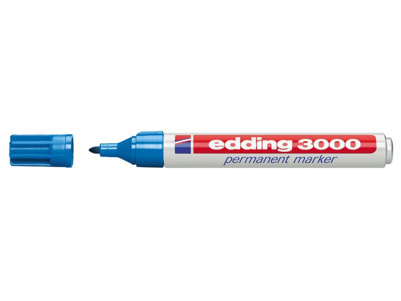 EDDING - Marcador permanente punta redonda 1.5-3mm azul claro (Ref.3000-10)