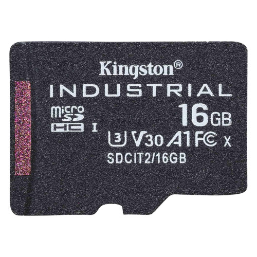 KINGSTON - Technology Industrial 16 GB MicroSDHC UHS-I Clase 10 (Canon L.P.I. 0,24€ Incluido) (Ref.SDCIT2/16GBSP)