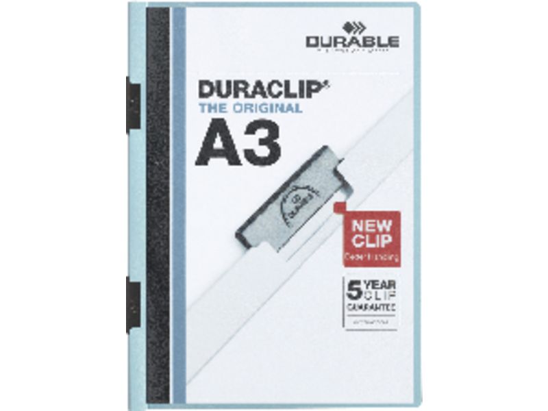 DURABLE - Dossiers clip Duraclip A3 Azul PVC 221806 (Ref.2218-06)