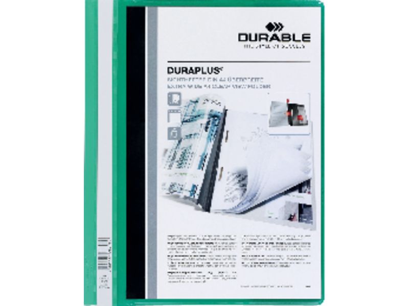 DURABLE - Dossiers Duraplus A4 Fastener metalico Verde PVC (Ref.2579-05)