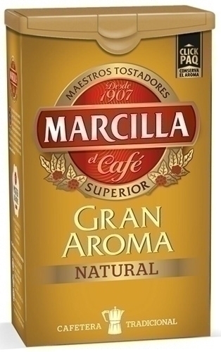MARCILLA - CAFE MOLIDO NATURAL CON CIERRE CLICKPAQ PAQUETE DE 250 G (Ref.353565)