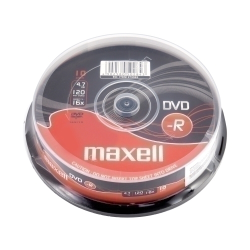 MAXELL - DVD -R 4.7GB 16x SPINDLE 10 (Incluye Canon LPI de 2.10 €) (M168) (Ref.275593)