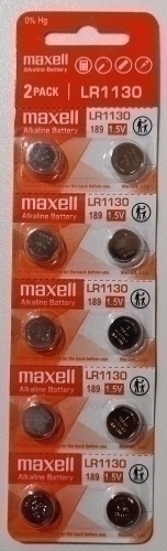 MAXELL - PILAS MICRO LR1130 BLISTER DE 2 (M567) (Ref.LR1130-B10 MXL)