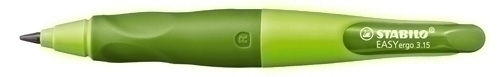 STABILO - Portaminas Move Easyergo Recargable Trazo 3.15 mm Extragruesa HB Verde Sacapuntas Diestro (Ref.B-46879-5)