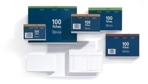 MIQUELRIUS - FICHAS LISAS 125x200mm (Nº4) paquete de 100 (Ref.10004)