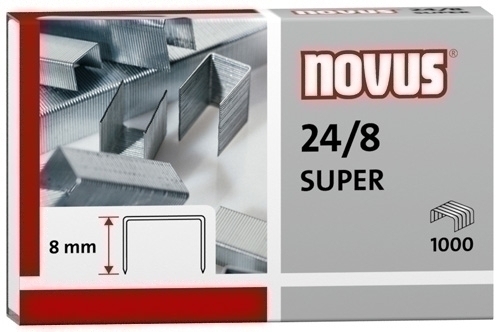 NOVUS - GRAPAS 24/8 GALVANIZADAS caja de 1000 (Ref.040-0038)