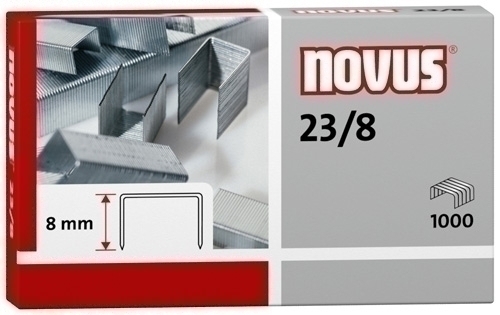 NOVUS - GRAPAS GRUESOS 23/ 8 GALVANIZADAS caja de 1000 (Ref.042-0040)