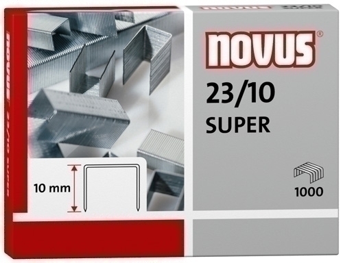 NOVUS - GRAPAS GRUESOS 23/10 GALVANIZADAS caja de 1000 (Ref.042-0531)