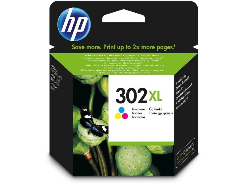 HP ( HEWLETT PACKARD ) - Cartuchos de tinta tri-color 302XL (Ref.F6U67AE#ABE)