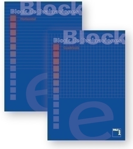 PACSA - BLOCK DE EVALUACIONES A4 50h HORIZONTAL (Ref.18755)
