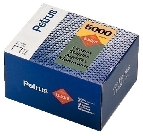PETRUS - GRAPAS CLAVADORA 530/14 mm. COBREADAS caja de 5000 (Ref.77511)