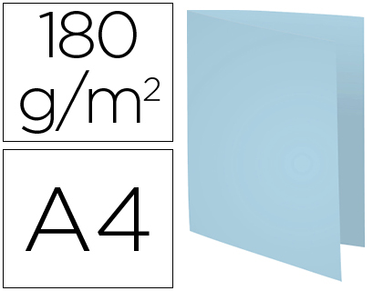 EXACOMPTA - Subcarpeta Foldyne A4/folio Cartulina reciclada Azul claro 180 G (Ref.420006E)