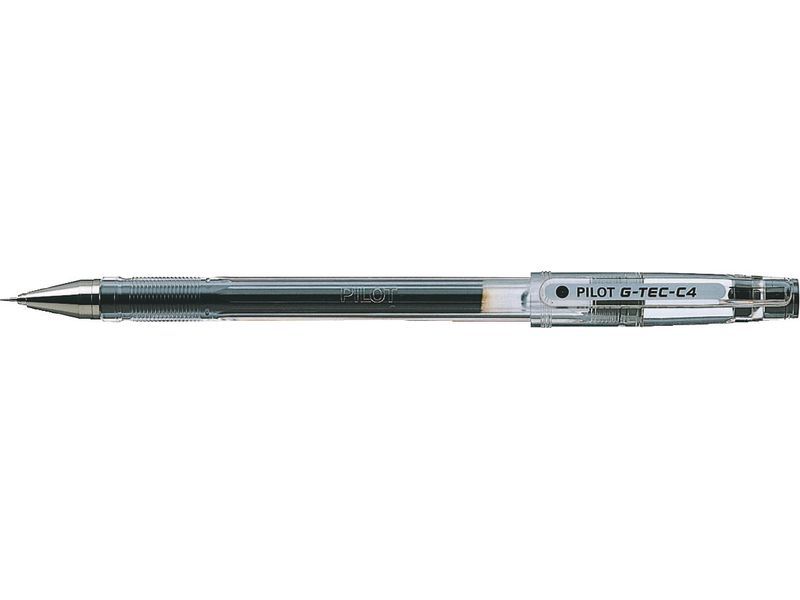 PILOT - Roller G-TEC-C4 Negro Trazo: 0,2 mm Tinta gel (Ref.BL-GC4-B)