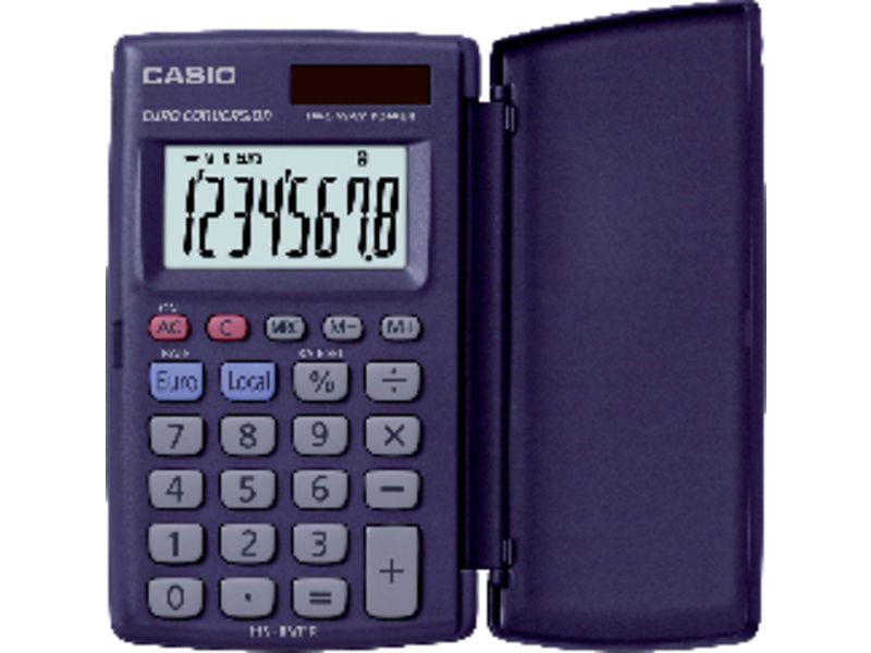 CASIO - Calculadora 8 digitos Solar /pilas (Ref.HS-8VER)