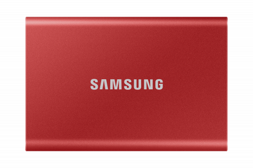 SAMSUNG - Portable SSD T7 1000 GB Rojo (Canon L.P.I. 6,45€ Incluido) (Ref.MU-PC1T0R/WW)