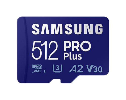 SAMSUNG - PRO Plus memoria flash 512 GB MicroSDXC UHS-I Clase 10 (Canon L.P.I. 0,24€ Incluido) (Ref.MB-MD512KA/EU)