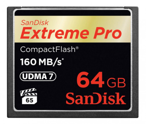 SANDISK - 64GB Extreme Pro CF 160MB/s memoria flash CompactFlash (Canon L.P.I. 0,24€ Incluido) (Ref.SDCFXPS-064G-X46)