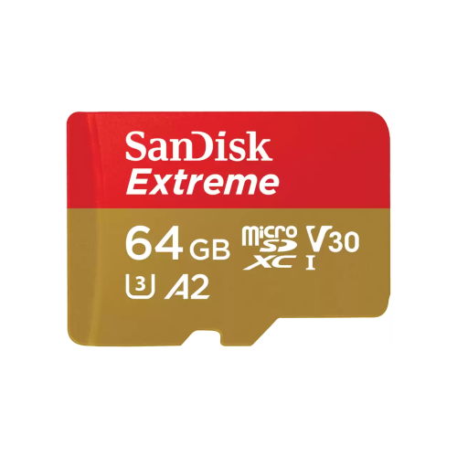 SANDISK - Extreme 64 GB MicroSDXC UHS-I Clase 10 (Canon L.P.I. 0,24€ Incluido) (Ref.SDSQXAH-064G-GN6MA)