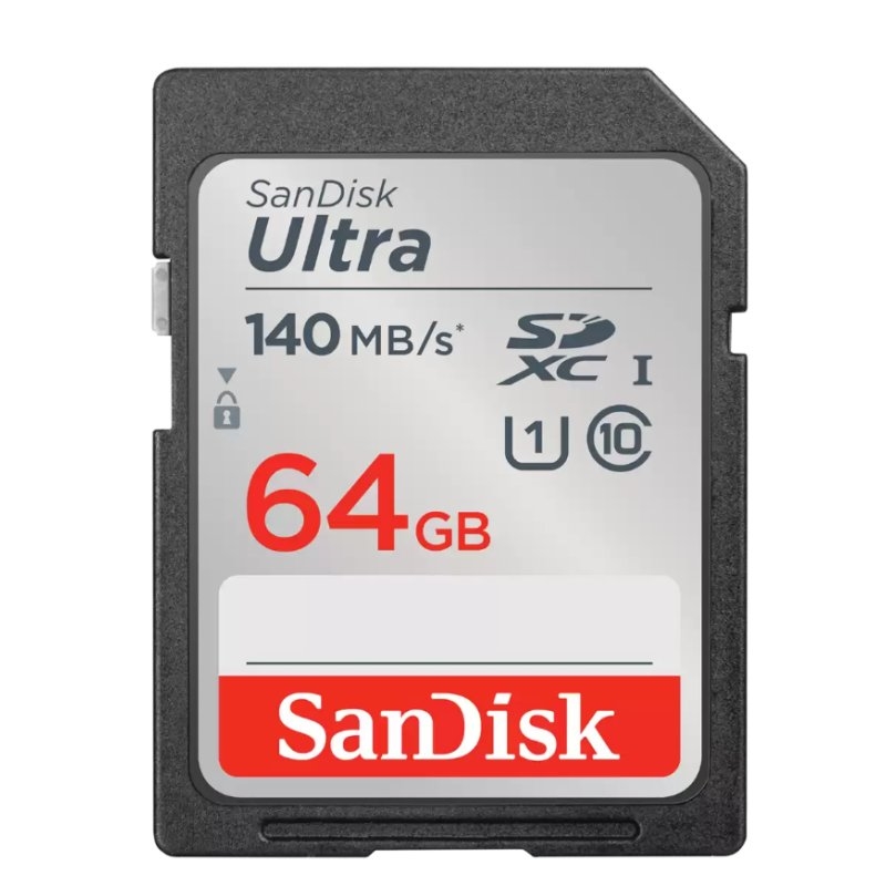 SANDISK - Ultra 64GB SDXC Memory Card 120MB/s (Canon L.P.I. 0,24€ Incluido) (Ref.SDSDUNB-064G-GN6IN)